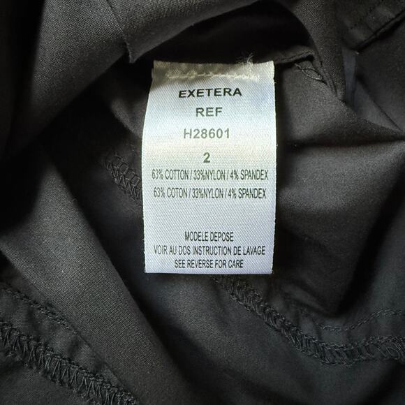 Gold Pfeil Germany Black Fitted Button Down Shirt Corset Style Sz 2 - Picture 6 of 8